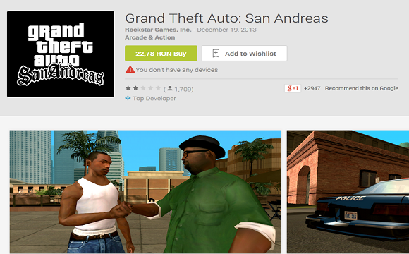 GTA San Andreas disponibil si pe Android